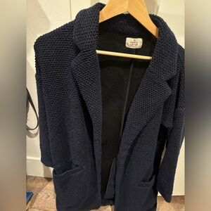 Marine Layer birdseye blazer cardigan